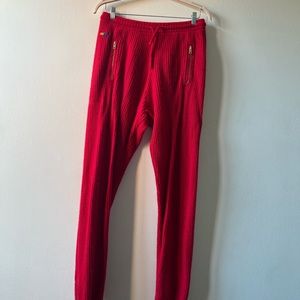 CASHMERE! Aviator Nation cashmere sweat pants in RED, size Men’s M